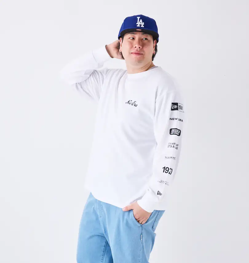 大きいサイズ アーカイブロゴ長袖Tシャツ | NEW ERA (ニューエラ 