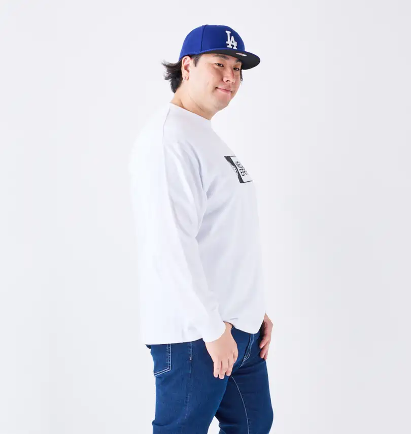 大きいサイズ ボックスロゴ長袖Tシャツ | NEW ERA (ニューエラ 