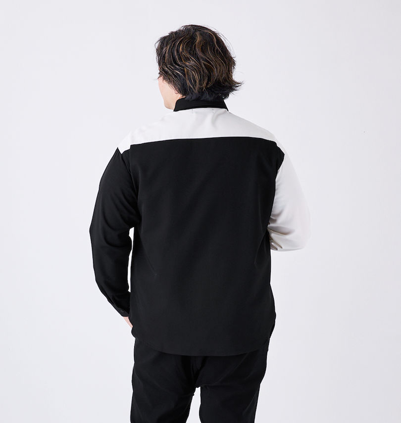 大きいサイズ メンズ PSYCHO NATION (サイコネーション) ネクタイ・チェーン付長袖シャツ