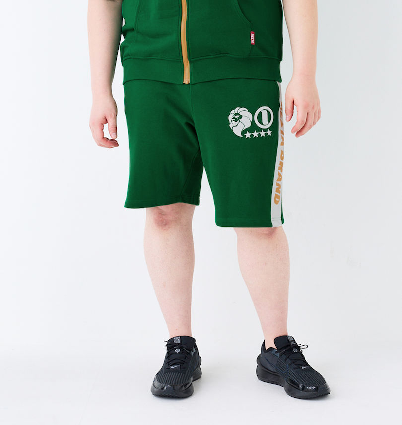 大きいサイズ メンズ NESTA BRAND (ネスタブランド) スウェットハーフパンツ
                        身長：182cm/ウエスト：114cm/着用サイズ：3L