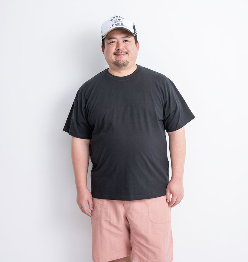 大きいサイズ メンズ Mc.S.P (エムシーエスピー) オーガニックコットンクルーネック半袖Tシャツ
                        身長：176.5cm/バスト：118cm/着用サイズ：3L