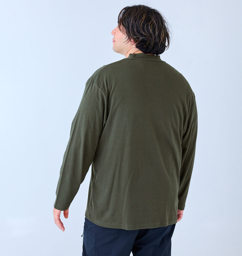 大きいサイズ メンズ Mc.S.P (エムシーエスピー) オーガニックスムース起毛ハイネック長袖Tシャツ