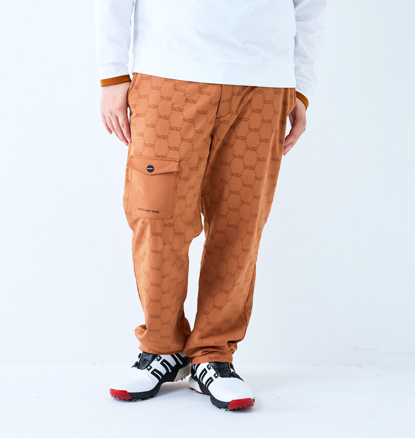 大きいサイズ メンズ SY32 by SWEET YEARS (エスワイサーティトゥバイスィートイヤーズゴルフ) フロッキーストレッチロングパンツ
                        身長：182cm/ウエスト：114cm/着用サイズ：3L