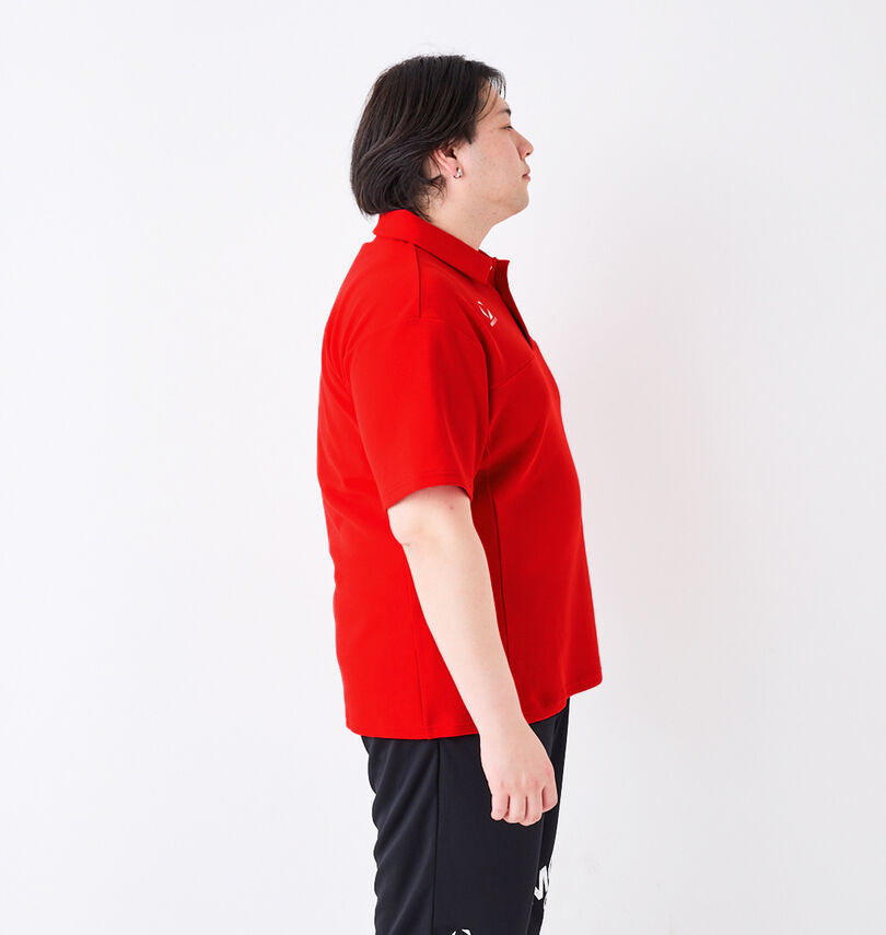 大きいサイズ メンズ MOVESPORT (ムーブスポーツ) SUNSCREEN鬼鹿の子半袖ポロシャツ
                        