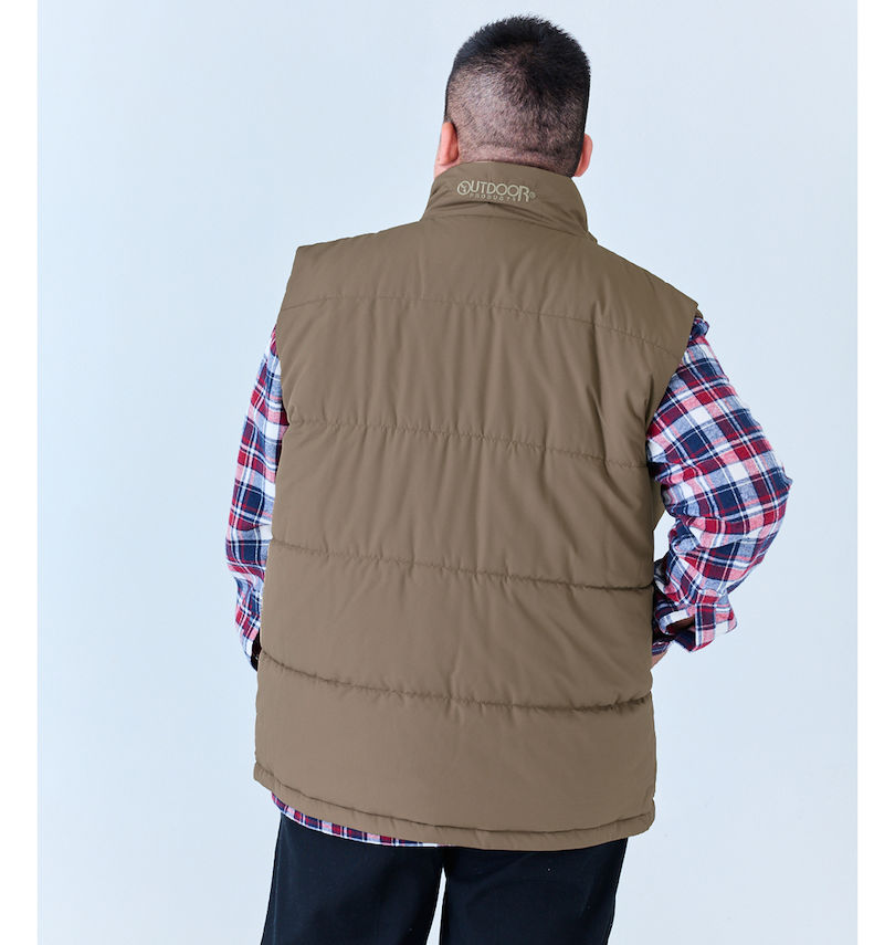 大きいサイズ メンズ OUTDOOR PRODUCTS (アウトドア プロダクツ) フルダルタフタ中綿キルトベスト
                        