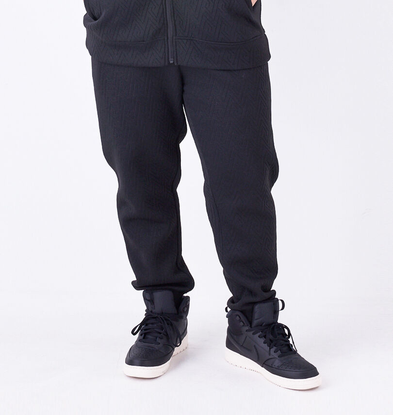 大きいサイズ メンズ in the attic (インジアティック) 幾何学型押しダイバーボンディングジョガーパンツ
                        身長：182cm/ウエスト：114cm/着用サイズ：3L