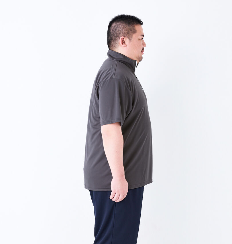 大きいサイズ メンズ LE COQ SPORTIF (ルコックスポルティフ) エコペットハーフジップ半袖シャツ
                        