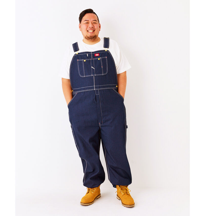 大きいサイズ メンズ DICKIES (ディッキーズ) 83294デニムビブオーバーオール
                        身長：178cm/B：120cm/W：109cm/着用サイズ：3L