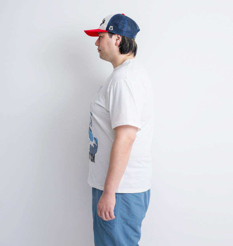 大きいサイズ メンズ PSYCHO NATION (サイコネーション) サイコ×寝田ルネ ゲーマー半袖Tシャツ