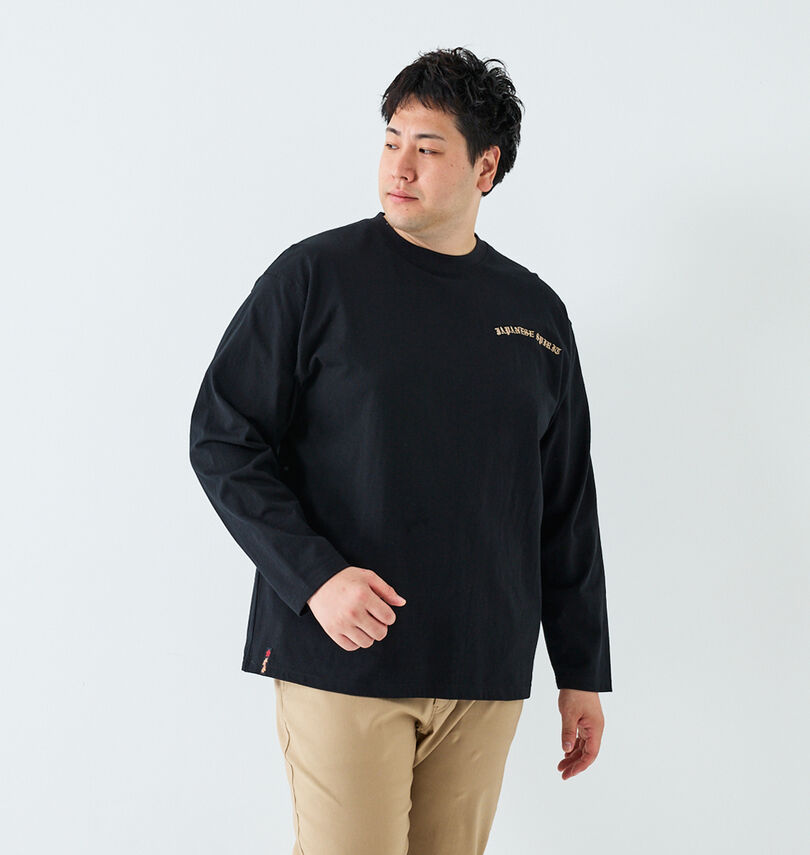 大きいサイズ メンズ 絡繰魂抜刀娘 (カラクリタマシイバットウムスメ) 凛&穂乃花長袖Tシャツ