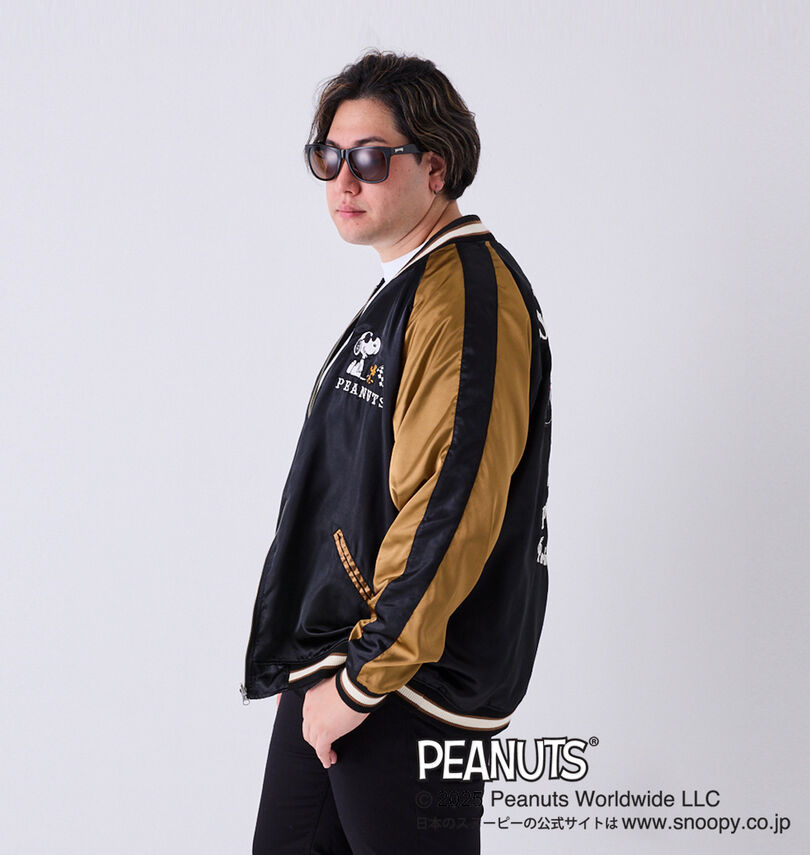 大きいサイズ メンズ FLAGSTAFF×PEANUTS (フラッグスタッフ) スヌーピーコラボリバーシブルスタジャン
                        