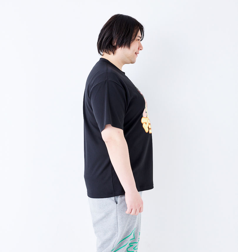 大きいサイズ メンズ 豊天 (ブーデン) 迷ったらマヨっとけ!美豚DRYハニカムメッシュ半袖Tシャツ
                        