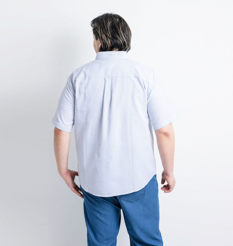 大きいサイズ メンズ Mc.S.P (エムシーエスピー) 刺し子チェックB.D半袖シャツ
                        