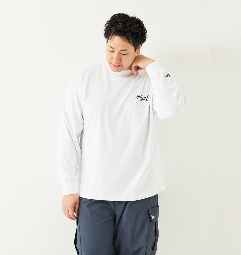 大きいサイズ メンズ NEW ERA (ニューエラ) アーカイブロゴ長袖Tシャツ
