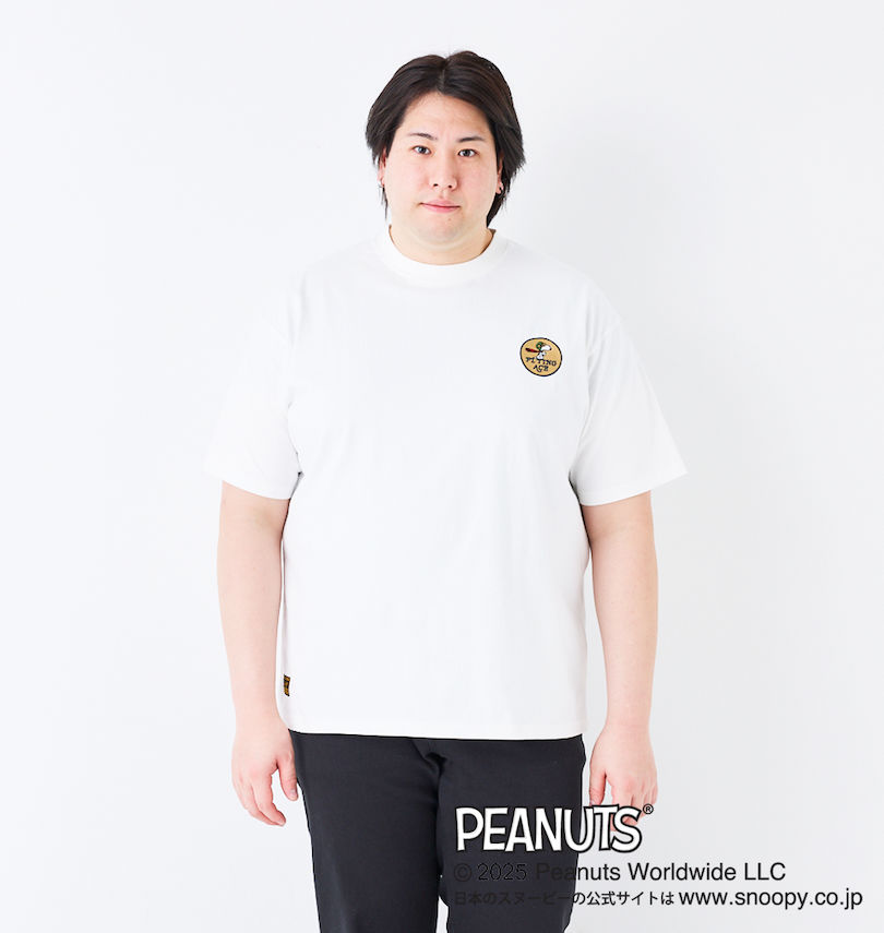 大きいサイズ メンズ FLAGSTAFF×PEANUTS (フラッグスタッフ) スヌーピーコラボ半袖Tシャツ
                        
