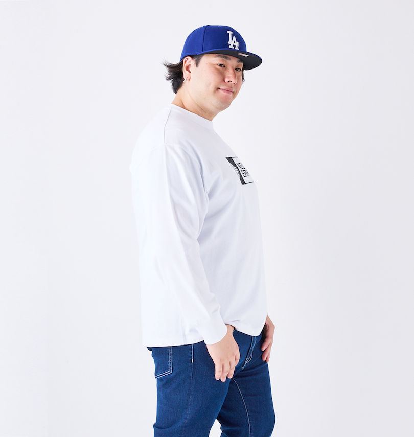 大きいサイズ メンズ NEW ERA (ニューエラ) ボックスロゴ長袖Tシャツ
                        