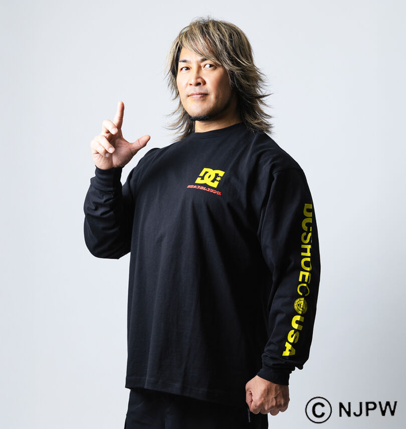 大きいサイズ メンズ DCSHOES×新日本プロレス (ディーシーシューズ×シンニホンプロレス) NJPW 長袖Tシャツ
                        