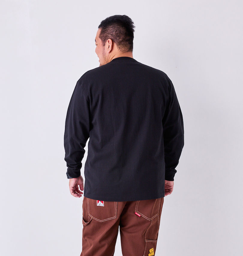 大きいサイズ メンズ BEN DAVIS (ベン デイビス) ピスポケット付長袖Tシャツ
                        