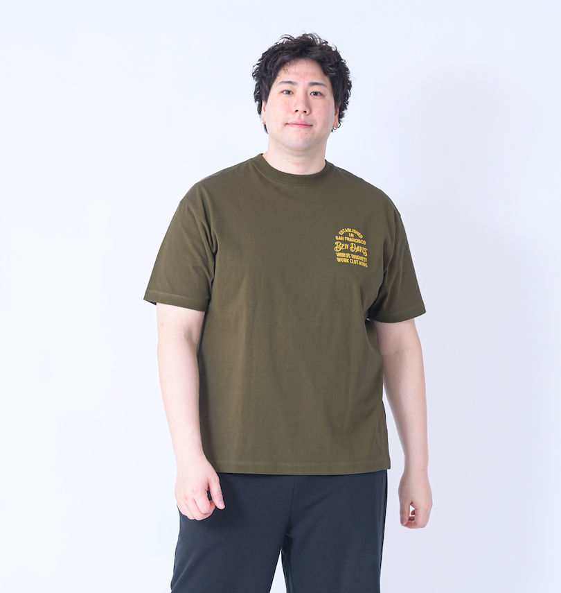 大きいサイズ メンズ BEN DAVIS (ベン デイビス) スーベニア刺繍半袖Tシャツ
                        