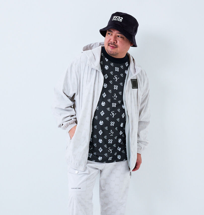 大きいサイズ メンズ SY32 by SWEET YEARS (エスワイサーティトゥバイスィートイヤーズゴルフ) フロッキーウーブンストレッチフルジップフーディジャケット
身長:176.5cm/バスト:118cm/着用サイズ:3L