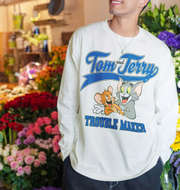 TOM and JERRY 天竺プリント長袖Tシャツ