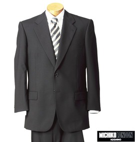 大きいサイズ メンズ MICHIKO LONDON KOSHINO (ミチコロンドンコシノ) 2ツ釦スーツ