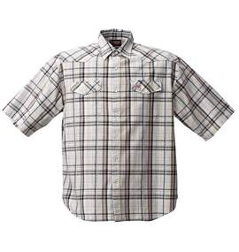 大きいサイズ メンズ GRIND (グラインド) チェックシャツ(半袖)