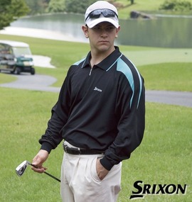 大きいサイズ メンズ SRIXON (スリクソン) ジップポロシャツ