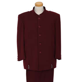 デザインジップマオカラースーツ