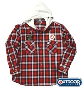 OUTDOOR PRODUCTS ワッペン付シャツ