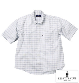 大きいサイズ メンズ REGATTA CLUB (レガッタクラブ) オックスB.Dシャツ(半袖)