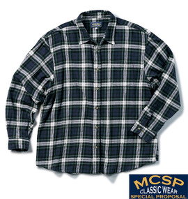 大きいサイズ メンズ Mc.S.P (エムシーエスピー) チェック長袖シャツ