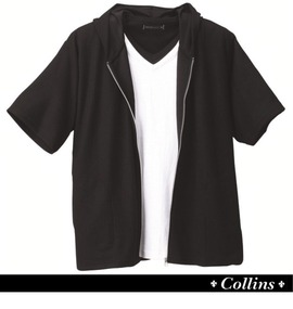 COLLINS ジップパーカー+VTシャツ半袖