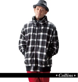 大きいサイズ メンズ COLLINS (コリンズ) スタンドジャケット