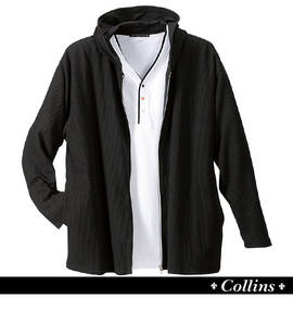 COLLINS ジップパーカー+Yヘンリー半袖