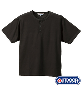 大きいサイズ メンズ OUTDOOR PRODUCTS (アウトドア プロダクツ) 半袖ヘンリーTシャツ