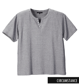 大きいサイズ メンズ CIRCUMSTANCE (サーカムスタンス) フェイクレイヤード半袖Tシャツ