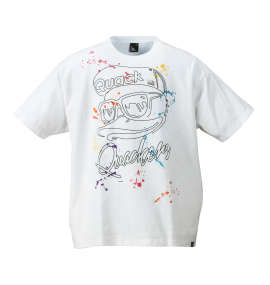 大きいサイズ メンズ b-one-soul (ビーワンソウル) DUCKドリッププリント半袖Tシャツ