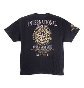 大きいサイズ メンズ GLADIATE (グラディエイト) ジャガード半袖Tシャツ