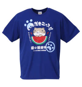 大きいサイズ メンズ NECOBUCHI-SAN (ネコブチサン) DRYメッシュ半袖Tシャツ