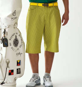 大きいサイズ メンズ adidas golf (アディダスゴルフ) ストライプハーフパンツ
