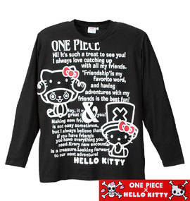 大きいサイズ メンズ ONEPIECE×HELLO KITTY (ワンピース) Tシャツ(長袖)