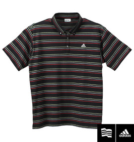 adidas golf マルチボーダーB.D半袖ポロシャツ