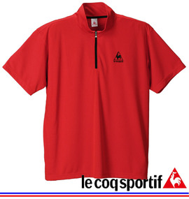 大きいサイズ メンズ LE COQ SPORTIF (ルコックスポルティフ) ハーフジップシャツ(半袖)
