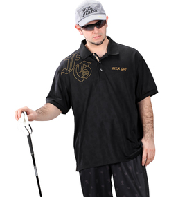 大きいサイズ メンズ FILA GOLF (フィラゴルフ) カモメッシュ半袖ポロシャツ