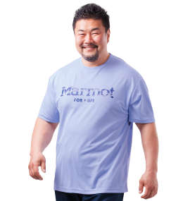 大きいサイズ メンズ Marmot (マーモット) ロゴプリント半袖Tシャツ