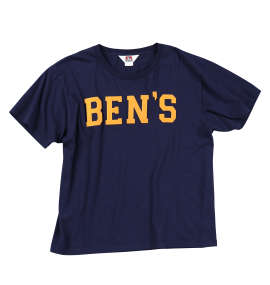 大きいサイズ メンズ BEN DAVIS (ベン デイビス) フェルトワッペン半袖Tシャツ