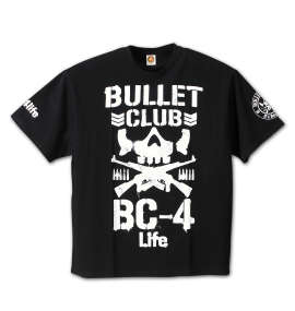 大きいサイズ メンズ 新日本プロレス (シンニホンプロレス) BULLET CLUB 4Life半袖Tシャツ