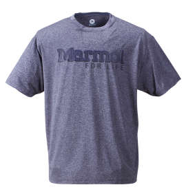 大きいサイズ メンズ Marmot (マーモット) ヘザーマーモットロゴ半袖Tシャツ