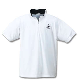 大きいサイズ メンズ LE COQ SPORTIF (ルコックスポルティフ) ハーフジップ半袖シャツ